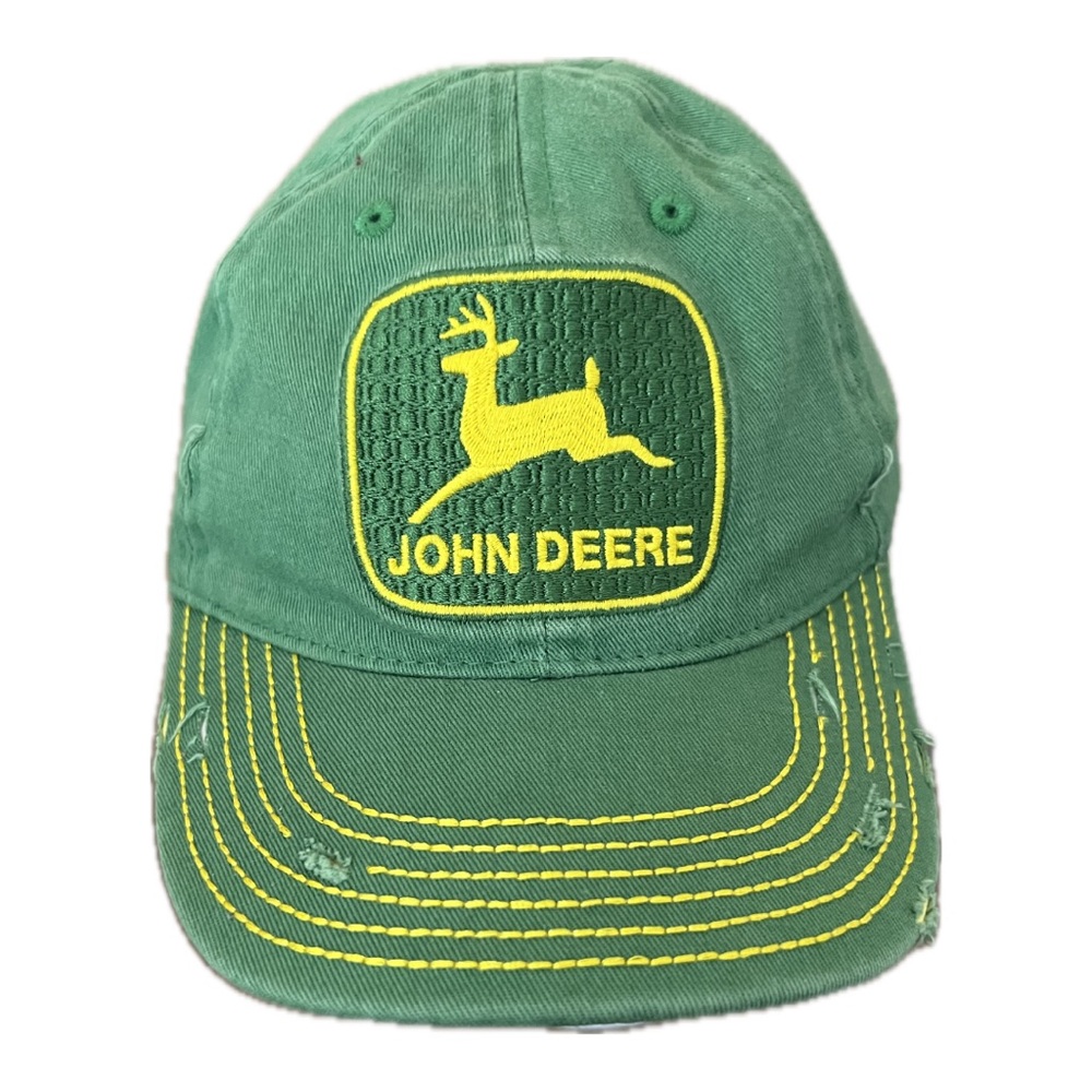 John Deere Toddler Green Distressed Vintage Hat Cap